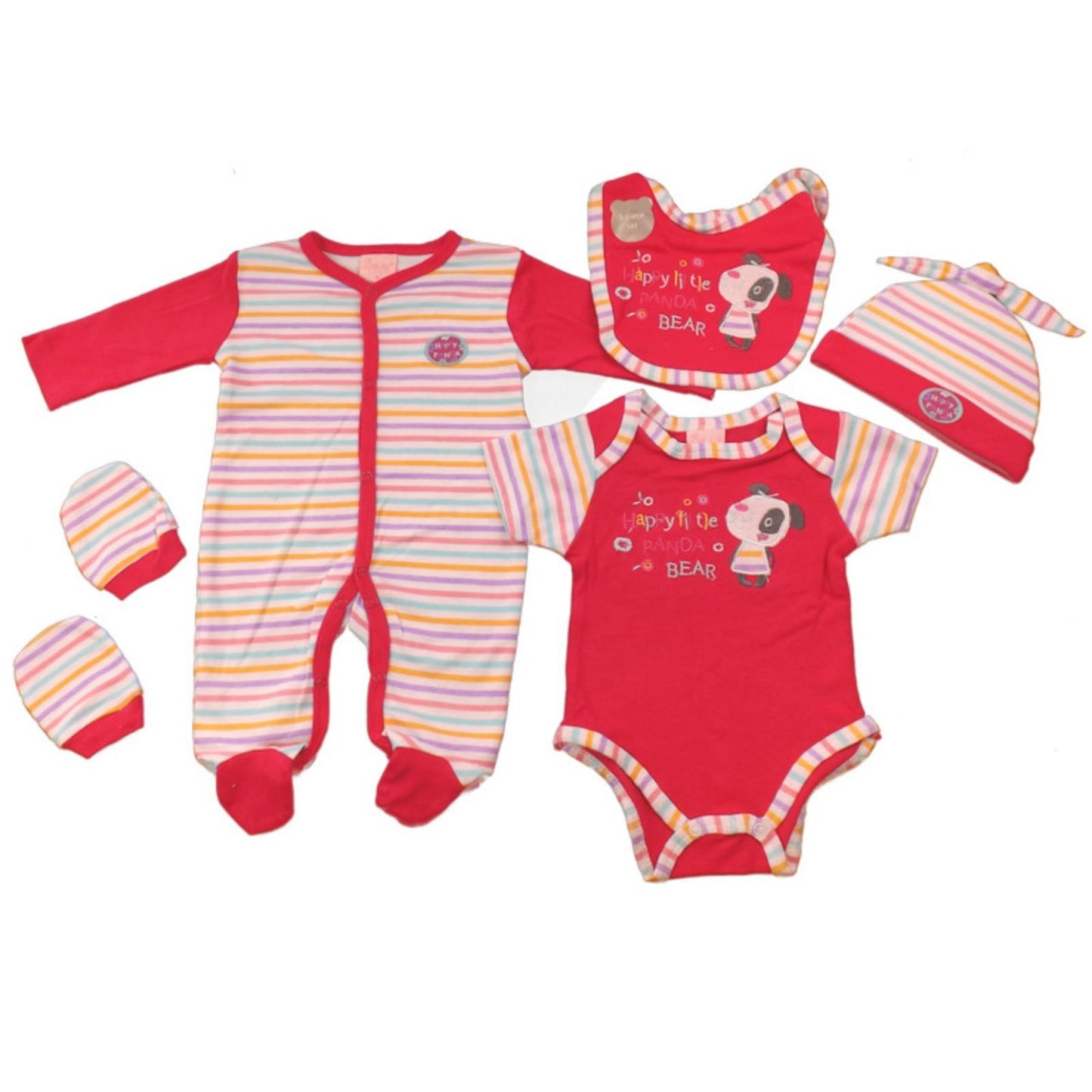 Baby Girls 5 Piece Gift Set - 3-6 Months