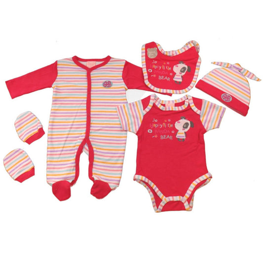 Baby Girls 5 Piece Gift Set - 3-6 Months