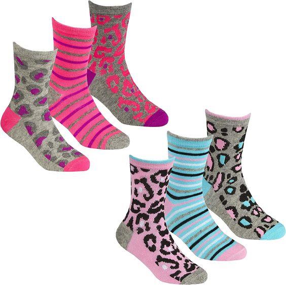 Novelty Cotton Rich Socks Kids (6 Pairs) - Various Designs Kids Size UK 6-8