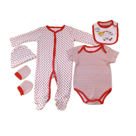 Baby Girls 5 Piece Set - Newborn & 0-3 Months