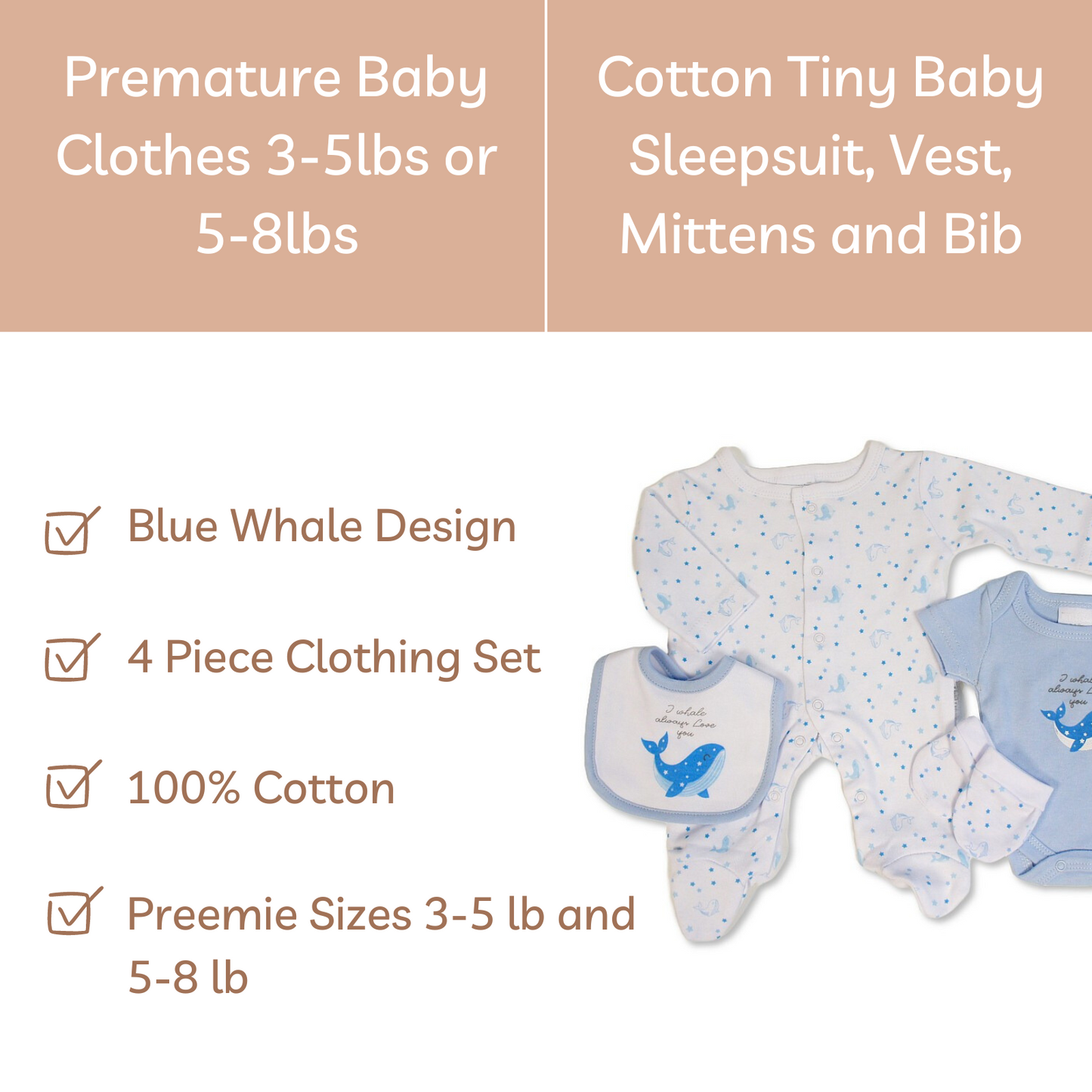 Premature Baby 4 Piece Set