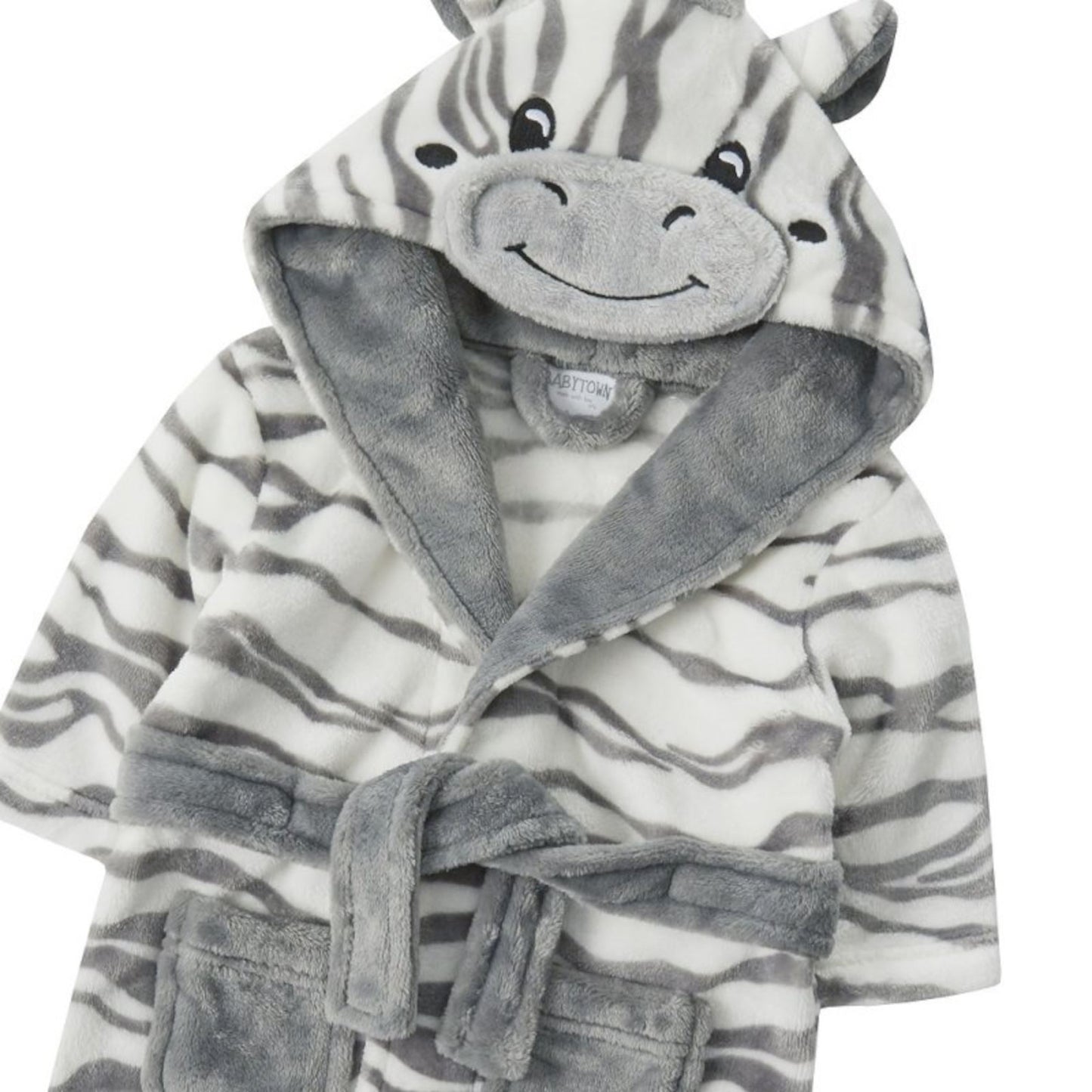 Zebra Face Dressing Gown & Comforter Set 0-6 Months