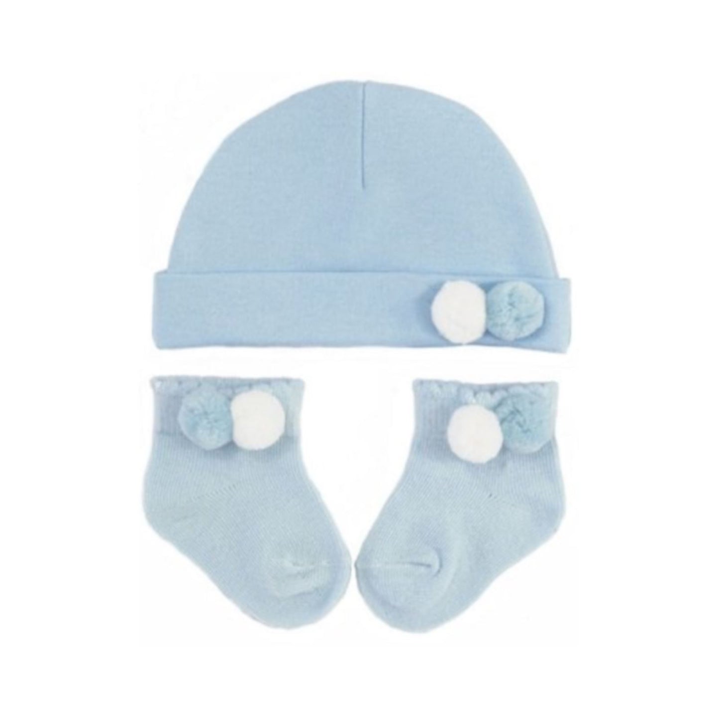 Pom Pom Hat & Socks Set