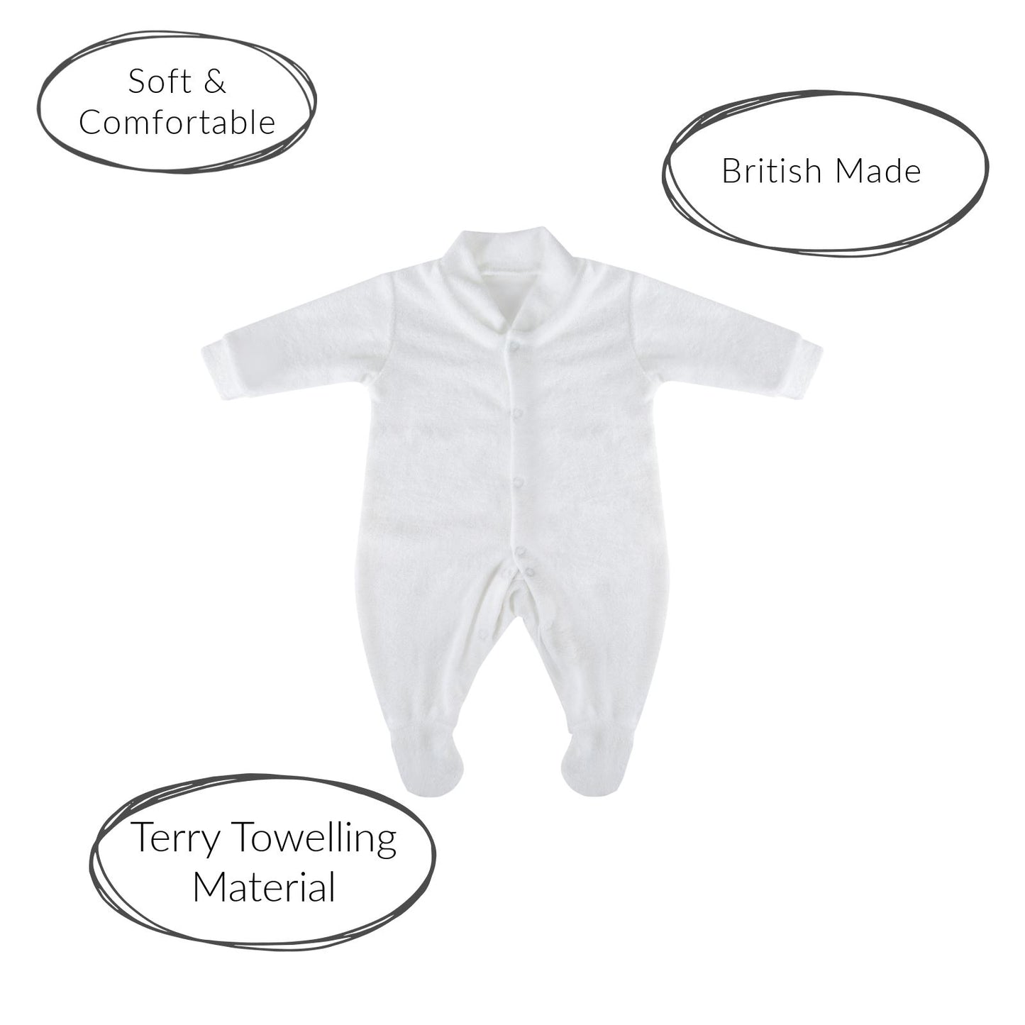 Terry Towelling Sleepsuit