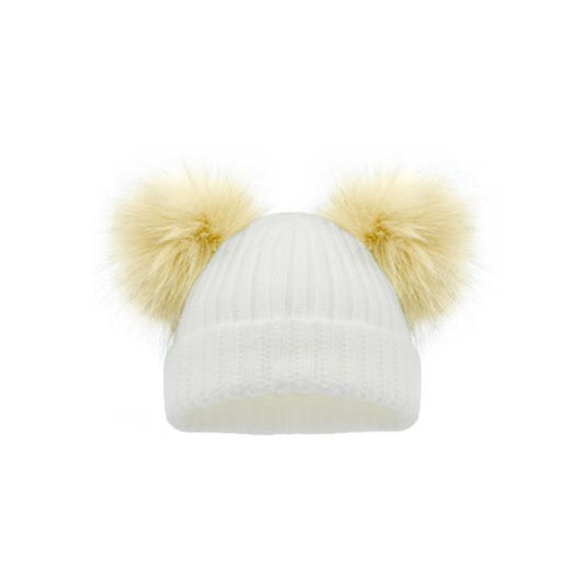 Double Pom Pom Hat