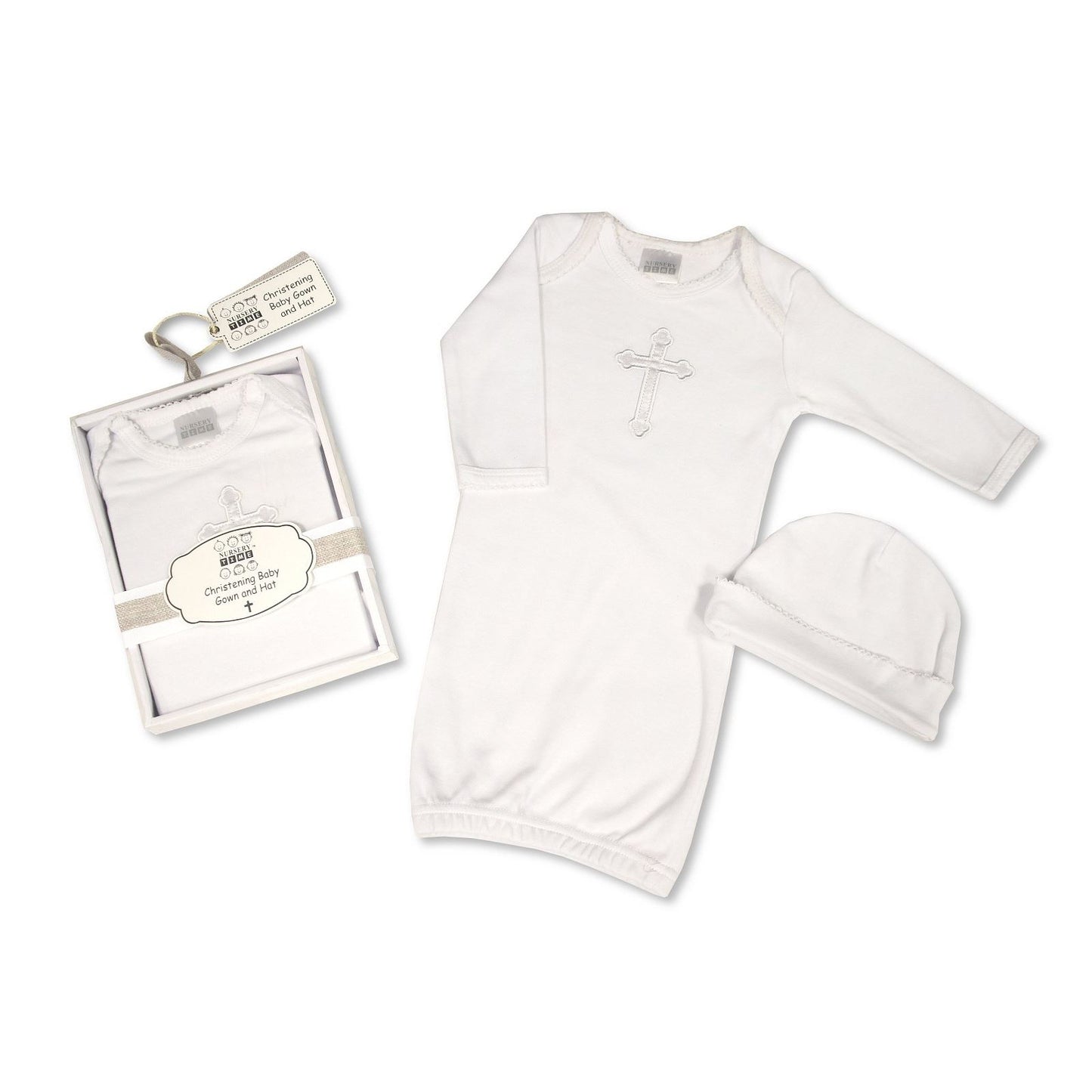 Christening Gown & Hat Set