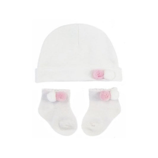 Pom Pom Hat & Socks Set