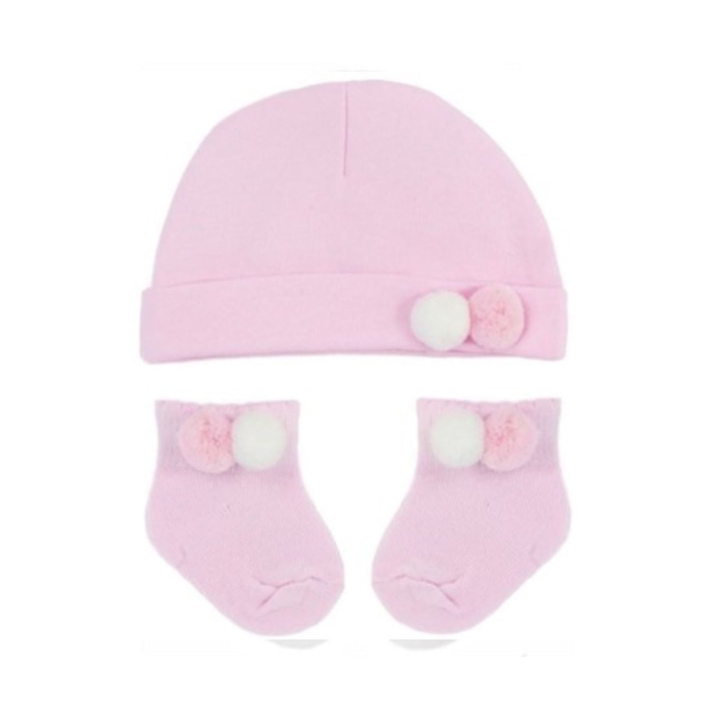 Pom Pom Hat & Socks Set