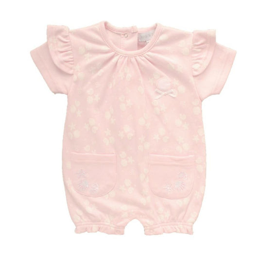 Baby Girls 'Pretty Seashells' Romper - Pink, 100% Cotton