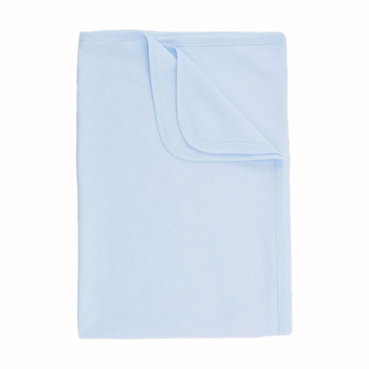 Baby Boys Receiving Wrap, Swaddle Blanket, Pure Cotton - Blue