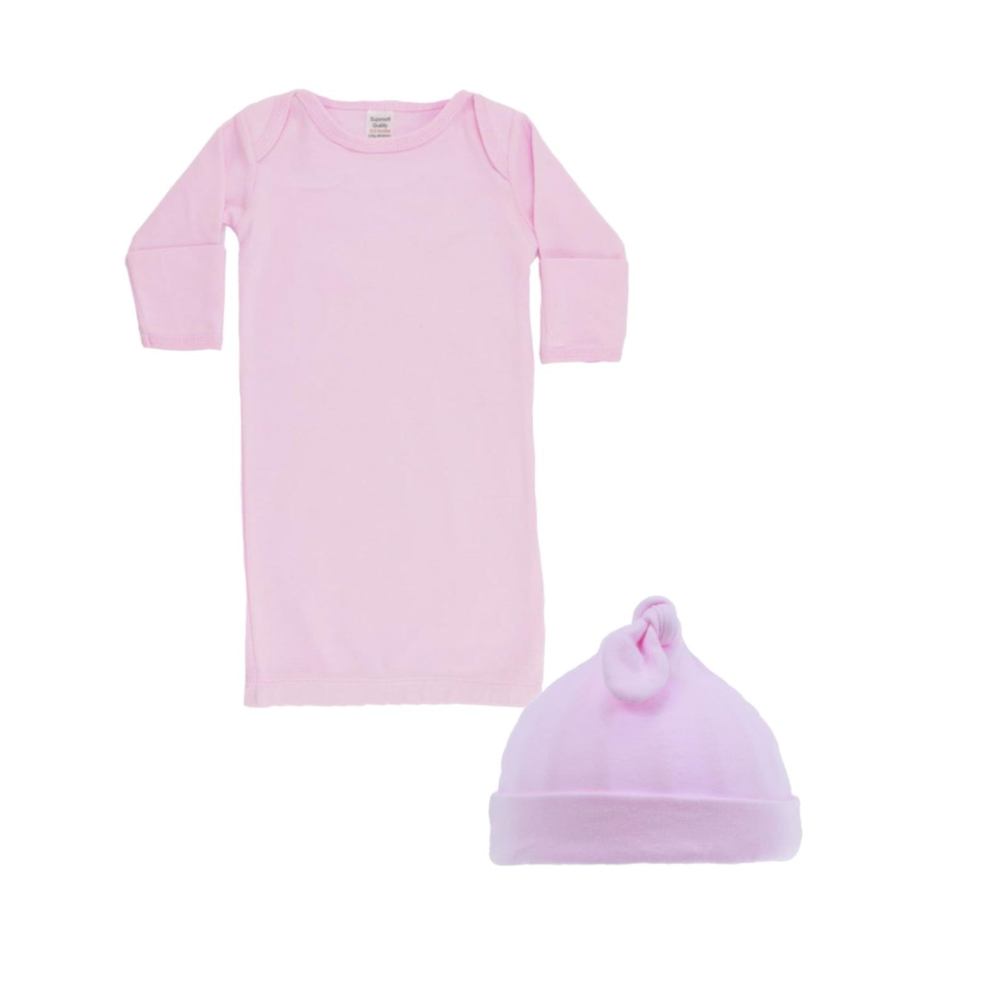 Nightgown & Knot Hat Set