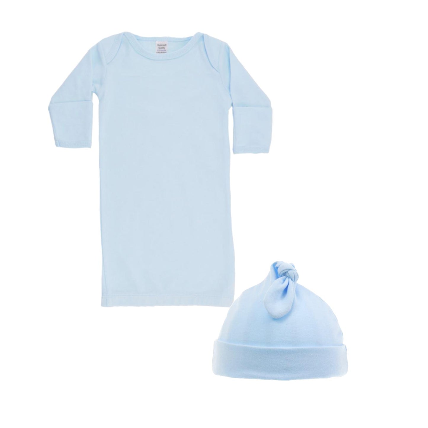 Nightgown & Knot Hat Set