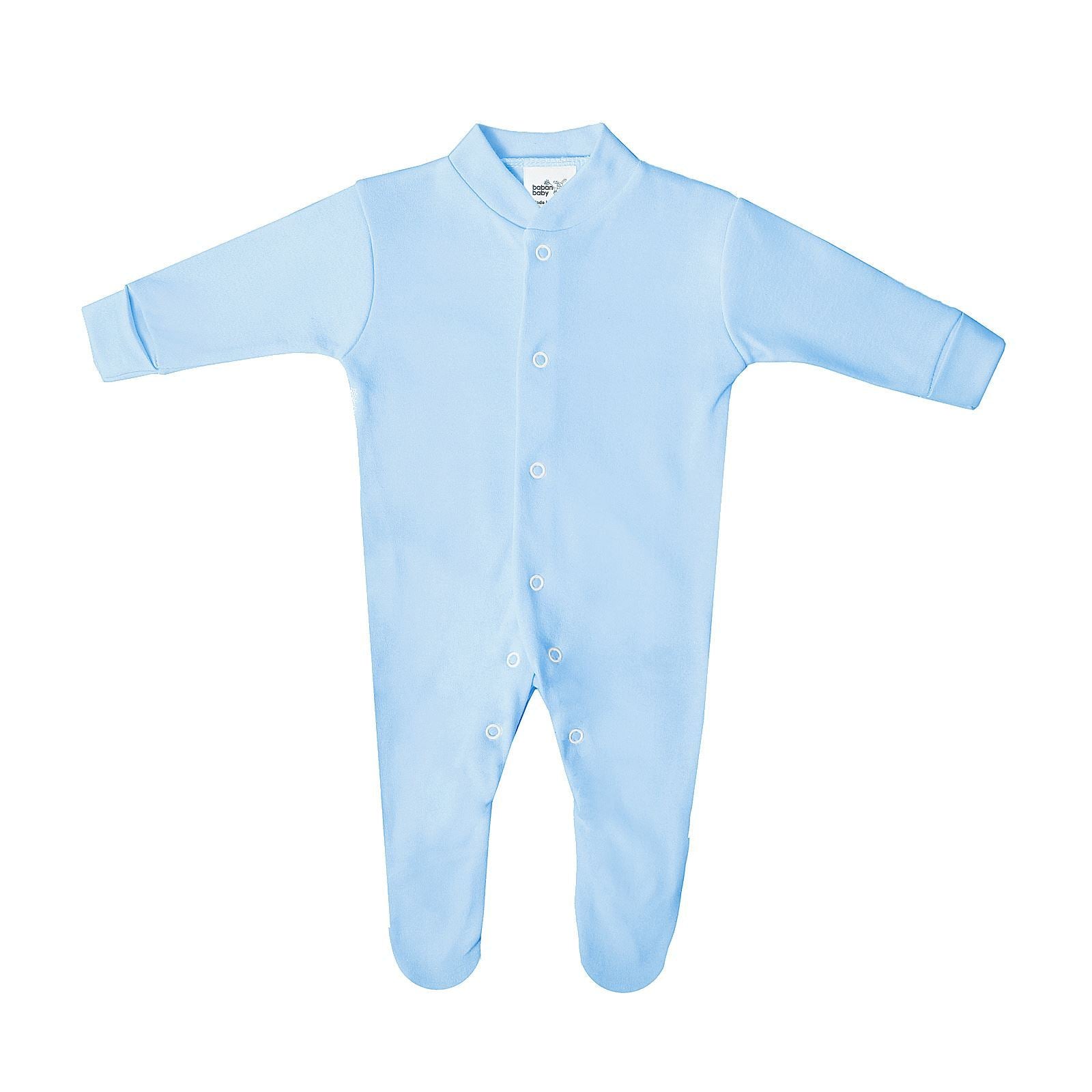 Baby Boys Set, Sleepsuit, Bodysuit, Hat, Made in UK, Pure Cotton, Blue