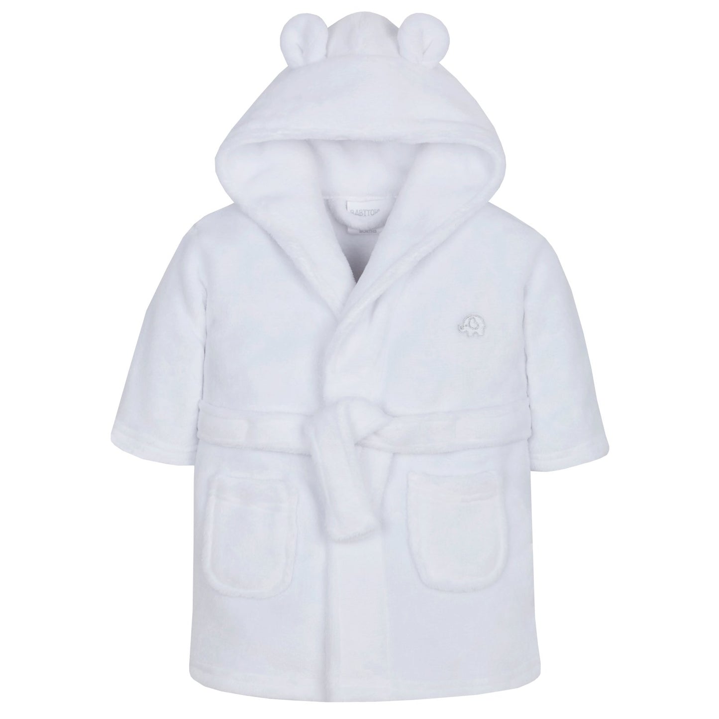 Baby Hooded Dressing Gown - Fleece, 0-24 Months - Pink