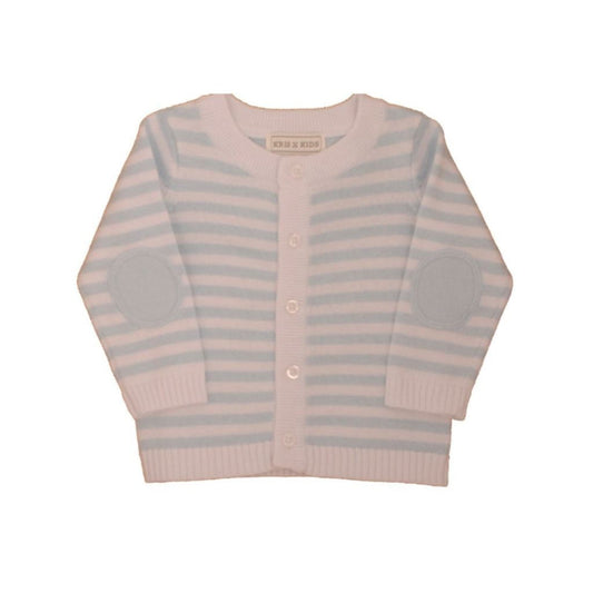 Baby Boys Blue Stripe Cardigan - 100% Cotton Clothing