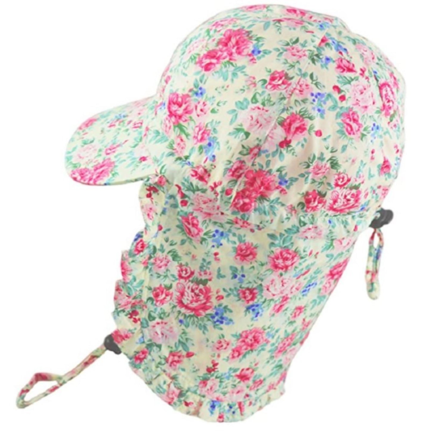 Girls Floral Legionnaire Cap