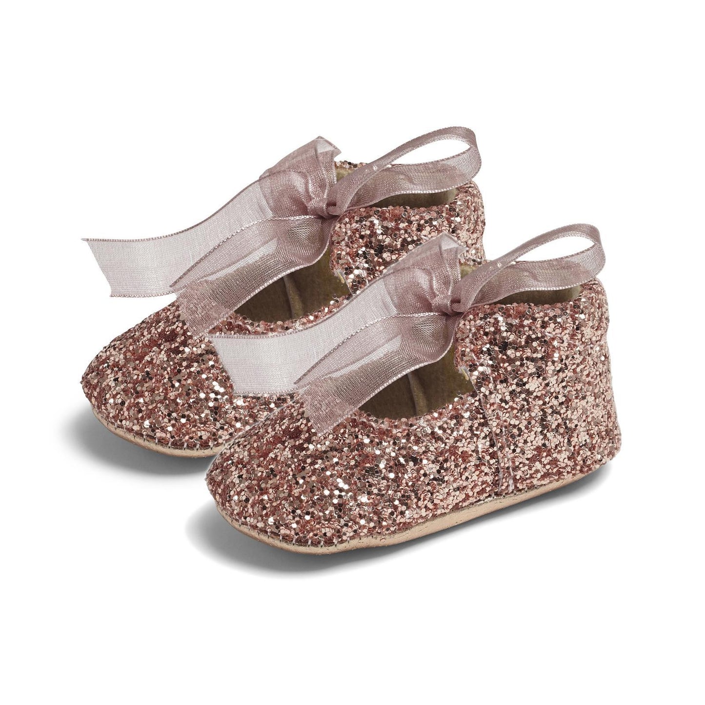 Baby Girls Pram Shoes - Soft-soled, Rose Gold, Zoe - Sevva