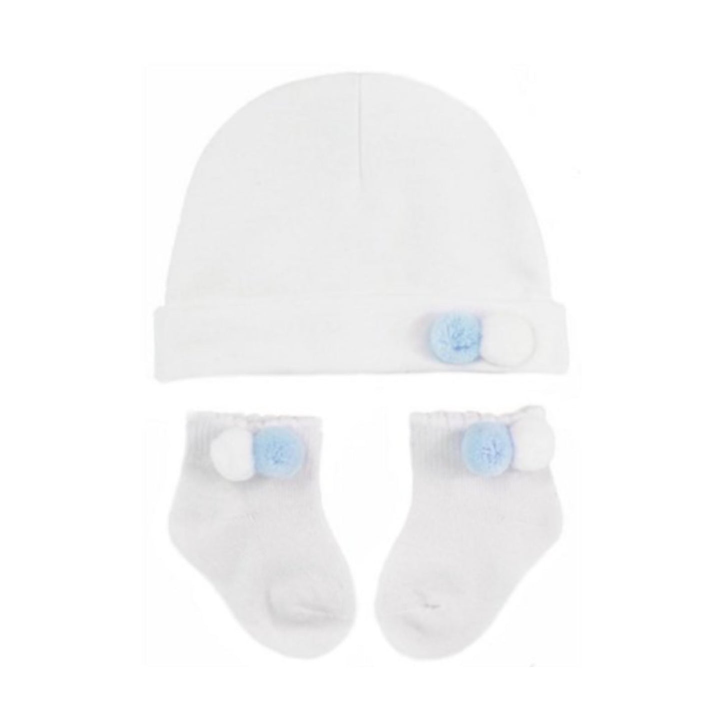 Pom Pom Hat & Socks Set